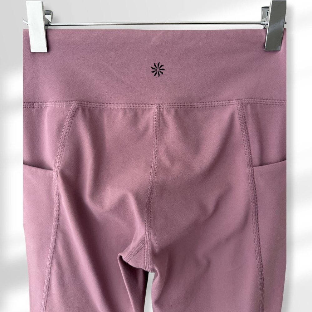 💜 Athleta Girl High Rise Tight Mauve/Pink/Blush Leggings | Size L/12 - Picture 5 of 7